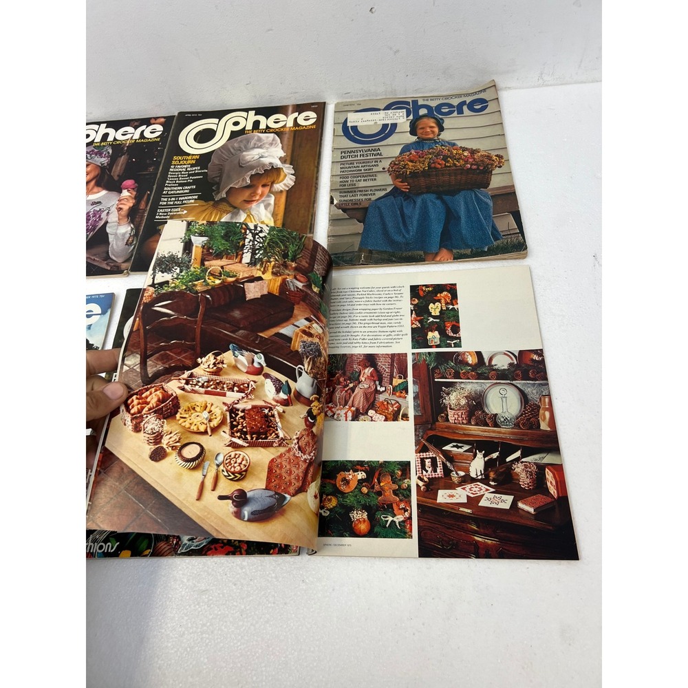Vintage Sphere Magazine Lot 1973-1976 Betty Crocker 10 Issues Cooking Crafts - Picture 4 of 10